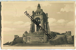 Denkmal Porta Westfalica - Foto-AK - Verlag Fr. Schmidt Porta - Porta Westfalica