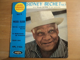 45 TOURS 4 TITRES SIDNEY BECHET. 1959? VOGUE EPL 7 533 VOLUME 2. COLLECTION LEURS GRANDS SUCCES N°9.  PETITE FLEUR / RO - Blues
