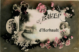 Herbault * Carte Photo * Un Baiser De La Commune * Fantaisie - Herbault