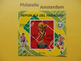 Paraguay 1973, WORLD CUP WEST GERMANY / FOOTBALL SOCCER FUSSBALL FUTBOL CALCIO: Mi 2457, Bl. 206, ** - 1974 – Alemania Occidental