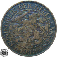 LaZooRo: Netherlands 1 Cent 1918 VF / XF - 1 Cent