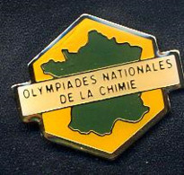 Pin's Carte De France Olympiade Chimie - Jeux