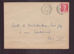 Enveloppe En Franchise Militaire Du 29 Février 1956 Pour Paris - Franchise Stamps