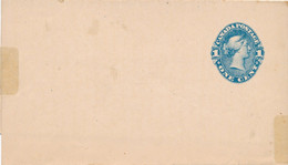 Entier Postal Bleu 1  One Cent Sur Bande Papier Du Canada - Andere & Zonder Classificatie