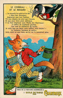 Thème Publicité * Huile De Table Des CHARTREUX * Illustrateur Raoul VION * Fable " Le Corbeau Et Le Renard " * Pub - Advertising