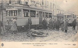 93-SAINT-DENIS-EXPLOSION  DE ST-DENIS, 4 MARS 1916, UN CHEVAL TUE - Saint Denis