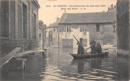 93-SAINT-DENIS-INONDATION JANVIER 1910 RUE DU PORT - Saint Denis