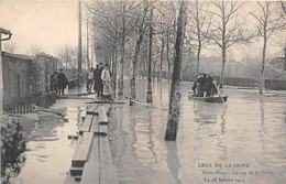 93-SAINT-DENIS-INONDATION JANVIER 1910 , RUE DE LA BRICHE - Saint Denis