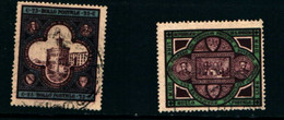 20820) SAN MARINO-Inaugurazione Del Palazzo Del Governo - 30 Settembre 1894-2 VALORI USATI - Used Stamps