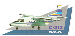 AUTOCOLLANT ADHÉSIF STICKER AVIATION AVION CASA C 212 - 12 X 26 Cm - Adesivi