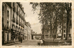 Redon * La Rue Jean Jaurès Et La Place Du Marché - Redon