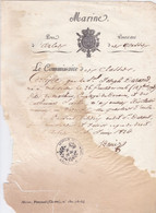 BEAU DOCUMENT DE MARINE / PORT D ARLES 1824 / CERTIFICAT DE COMISSAIRE - Documenti