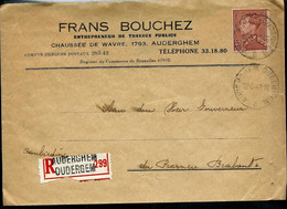 Doc. De AUDERGHEM - OUDERGEM  - B - Le 22/06/42 Avec Poortman N° 531  En Rec. (E ) - Correo Rural