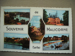 3832  Carte Postale  Souvenir De MALICORNE Vues Multiples    72 Sarthe - Malícorne Sur Sarthe