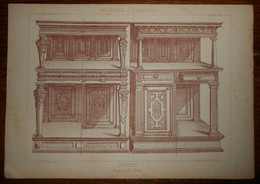 Buffets. D'après De Vriès. Menuiserie - Ebénisterie.  1887. - Other Plans