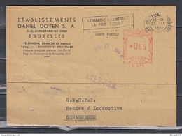 Kaart Van Bruxelles Midi Naar Schaerbeek - ...-1959