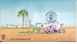 Namibia Mi# Block 55 Used On FDC - Fauna Cartoon - Namibia (1990- ...)