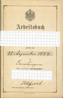 68 ILLFURT MULHOUSE CARNET DE TRAVAIL STE GLUCK ET LAEDERICH STE ALSACIENNE DE CONSTRUCTION MECANIQUES 1899 - Unclassified