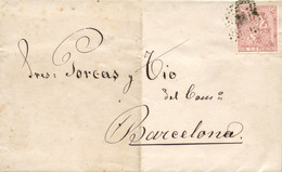 Ø 132 En Circular Impresa Circulada Interiormente En Barcelona, El 31/12/1873. Mat. R.P. - Lettres & Documents