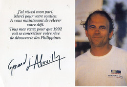 Voeux De Gerard D'Aboville Pour 1992 - Voile - Vela