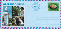 Western Samoa Aerogramme " Horloge De Tour " 1970 - Horlogerie