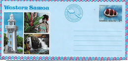 Western Samoa Aerogramme " Horloge De Tour " 1970 - Horlogerie