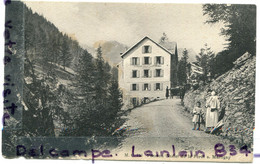 - 710 - Pension Chalet De La Forêt, Martigny, ( Valais ), Rare, épaisse, Non écrite, Animation, TBE, Scans. - Martigny