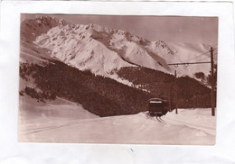 CPSM.  14 X 9  - SUPERBAGNERES  -  Arrivée Du Funiculaire Sur Le Plateau - Superbagneres