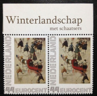 Netherlands, 2 X Uncirculated Stamps « WINTERLANDSCHAP Met SCHAATSERS » - Zonder Classificatie