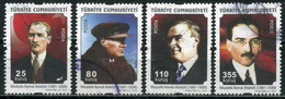 Türkiye 2010 Mi 3834-3837 Mustafa Kemal ATATÜRK - Used Stamps