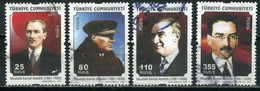 Türkiye 2010 Mi 3834-3837 Mustafa Kemal ATATÜRK - Used Stamps