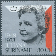 Suriname,1973 The 25th Anniversary Of Queen Juliana's Reign.MNH - Surinam