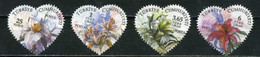 Turkey 2011 Mi 3869-3872 Heart, Lily. Flower, Plant (Flora) - Used Stamps