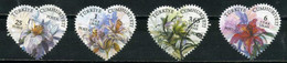 Turkey 2011 Mi 3869-3872 Heart, Lily. Flower, Plant (Flora) - Used Stamps