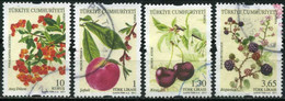 Turkey 2011 Mi 3914-3917 Fruits, Flora | Pyracantha, Peach, Wild Cherry, Blackberry - Gebruikt