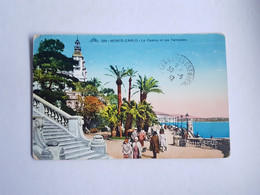 CPA Monaco, Monte Carlo, Le Casino Et Les Terrasses, 1932 - Les Terrasses
