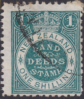 NEW ZEALAND REVENUE Land & Deeds Small 1s - Other & Unclassified