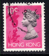 Hong Kong 1992 - 96 QE2 10ct Definitive Used SG 702 ( T191 ) - Gebruikt
