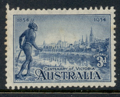 Australia 1934 Settlement Of Victorai 3d Perf 11.5 (tones) MLH - Nuevos