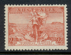Australia 1936 Tasmanian Telephone Cable 2d MLH - Mint Stamps