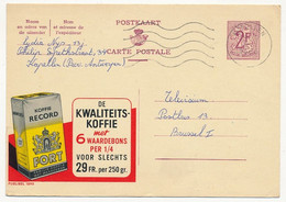 BELGIQUE => Carte Postale - 2F Publicité "Koffi Record FORT" - Publibel N°1890 - Publibels