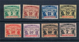 FRANCE  COLONIES MAURITANIE  Série  Taxe N° 9* à 16* - Unused Stamps