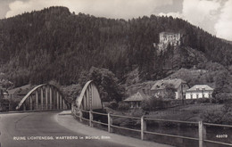 Austria PPC Ruine Lichtenegg, Wartberg In Mürztal Brücke Briidge Pont WARTBERG (MÜRZTAL) 1962 Echte Real Photo (2 Scans) - Mürzzuschlag