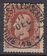 Belgium 1869 Leopold II 5 Francs Mi#34 Red-brown Used - 1869-1883 Leopoldo II