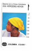 Colombia Tamura Used Phone Card, No Value, Collectors Item. Painting # Colombia-54 - Colombia