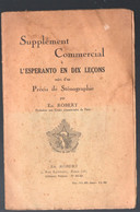 'esperanto) Supplément Commercial à L'esperanto En Dix Leçons (PPP23934) - Woordenboeken