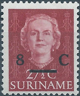 Suriname,1958 Issue Of 1951 Surcharged,MNH - Surinam