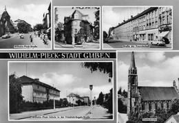 DC2151 - Postkarte Guben, Wilhelm-Pieck-Straße. Postamt, Schule - Guben