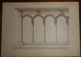 Table. Menuiserie - Ebénisterie. M. Lavaud, Menuisier à Marly. M. Galopin, Architecte à Paris. 1887. - Other Plans