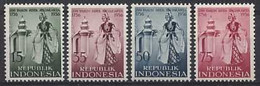 Indonesië / Indonesia 1956 Nr 185/188 Postfris/MNH Herdenking 200 Jaar Stadsrechten Dessa Jokjakarta - Indonesia